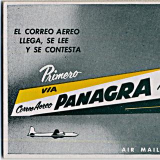 Image #2: airmail courtesy label booklet: Panagra (Pan American-Grace Airways)