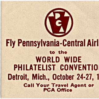 Image #2: airmail courtesy label: Pennsylvania Central Airlines
