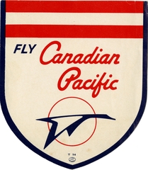 Image: luggage label: Canadian Pacific Airlines