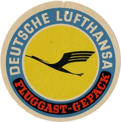 Image: luggage label: Lufthansa