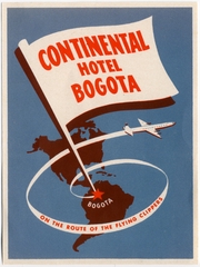 Image: luggage label: Pan American World Airways, Bogota