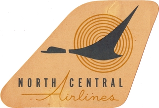 Image: luggage label: North Central Airlines