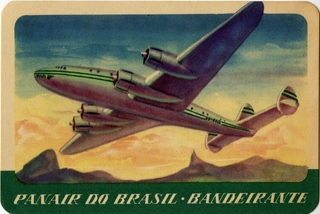 Image: luggage label: Panair do Brasil, Lockheed L-049 Constellation