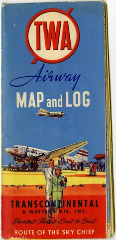 Route map: Transcontinental & Western Air (TWA)