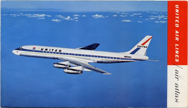 Route map: United Air Lines, domestic routes
