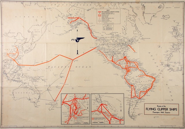 Route map: Pan American Airways, system map