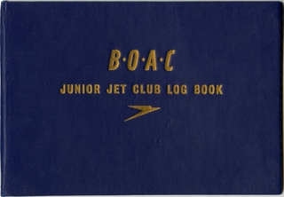 Image: children’s souvenir logbook: BOAC (British Overseas Airways Corporation)
