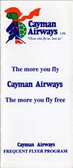 Image: brochure: Cayman Airways, Frequent Flyer Program