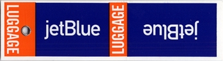Image: luggage identification tag: Jet Blue Airlines
