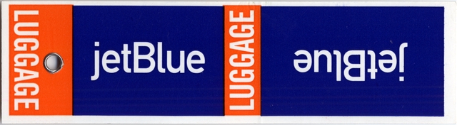 Luggage identification tag: Jet Blue Airlines