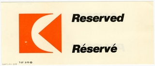 Image: seat occupied card: Canadian Pacific Airlines