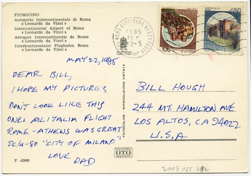 Image: postcard: TWA (Trans World Airlines), Boeing 707