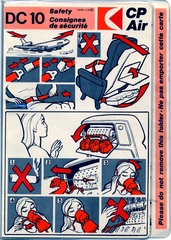 Image: safety information card: Canadian Pacific Airlines (CP Air), McDonnell Douglas DC-10