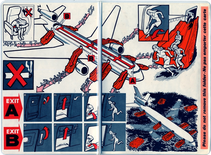Image: safety information card: Canadian Pacific Airlines (CP Air), McDonnell Douglas DC-10
