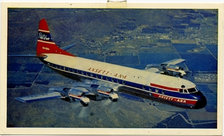 Image: aircraft information card: Ansett Air, Electra Mark II