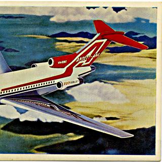 Image #1: aircraft information card: Ansett Air, Boeing 727