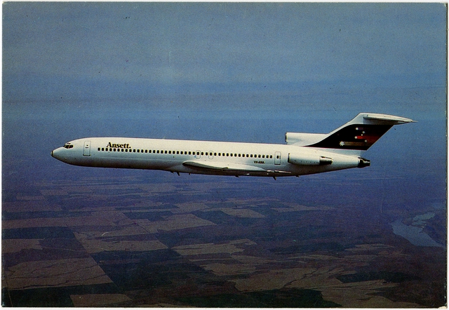 Aircraft information card: Ansett Airlines, Boeing 727-200