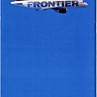 Image #1: safety information card: Frontier Airlines, Airbus A319