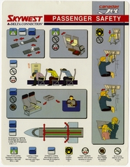 Image: safety information card: Delta Connection (Skywest), Canadair Regional Jet