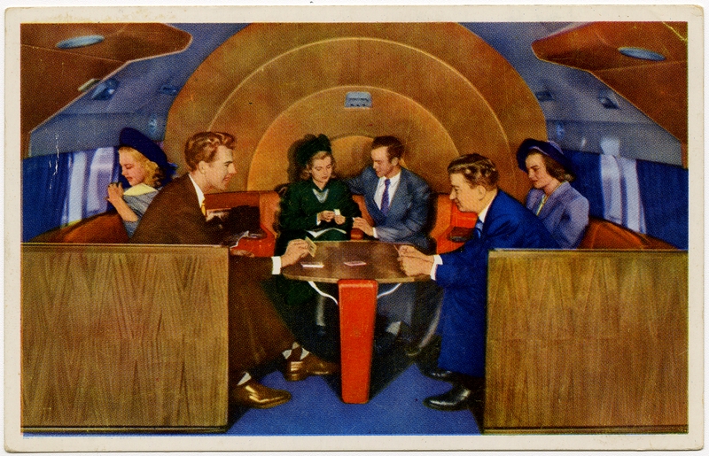 Image: postcard: Delta Air Lines, Douglas DC-6 Deltaliner