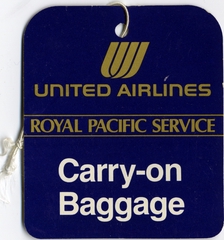 Image: baggage handling tag: United Airlines