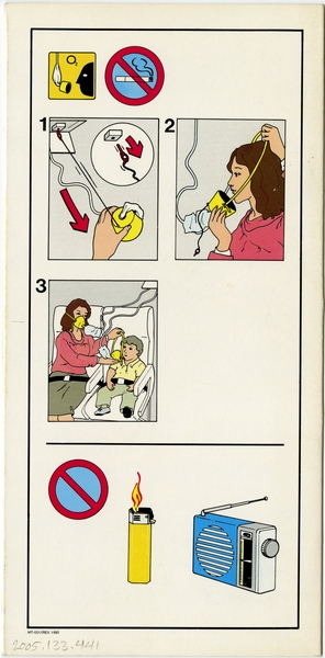 Image: safety information card: United Express, Embraer EMB-120 Brasilia