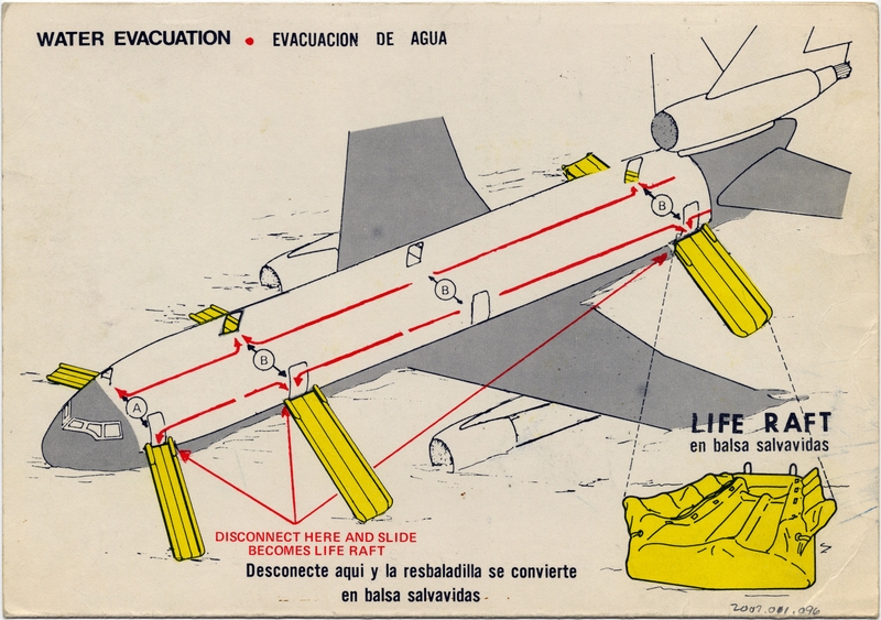 Image: safety information card: Western Airlines, McDonnell Douglas DC-10