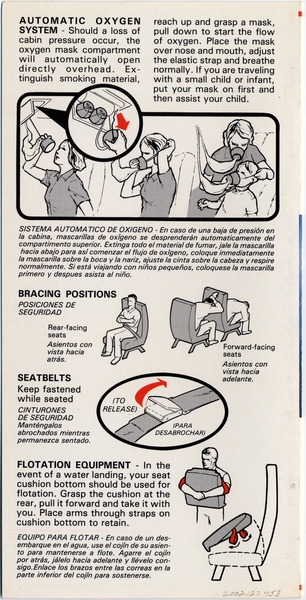 Image: safety information card: Pacific Southwest Airlines (PSA), McDonnell Douglas MD-80