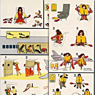 Image #2: safety information card: Pan American World Airways, McDonnell Douglas DC-10