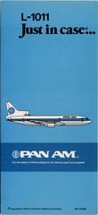 Image: safety information card: Pan American World Airways, Lockheed L-1011 TriStar