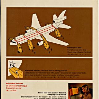 Image #3: safety information card: United Airlines, McDonnell Douglas DC-10