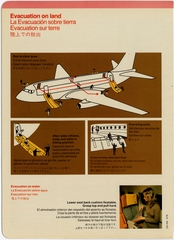 Image: safety information card: United Airlines, Boeing 737