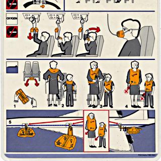 Image #2: safety information card: British Airways, Concorde