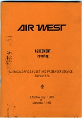 Image: union agreement: Air West, Air Line Employees Association International