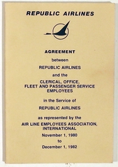 Image: union agreement: Republic Airlines