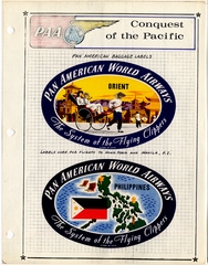 Image: luggage label: Pan American World Airways, Philippines