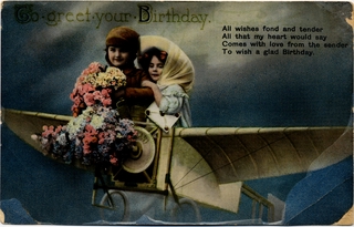 Image: postcard: early aviation
