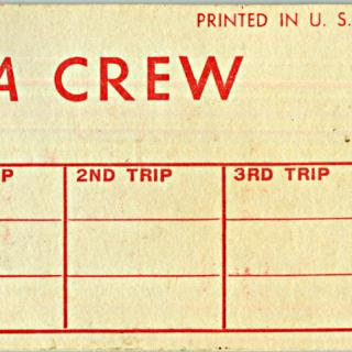 Image #2: crew luggage tag: TWA (Trans World Airlines)