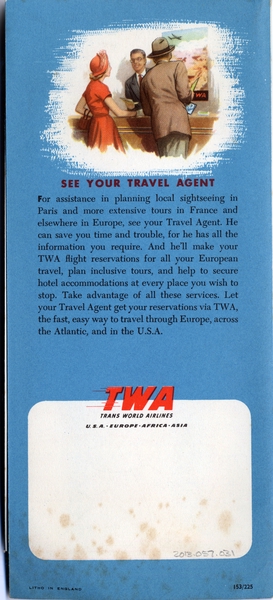 Image: municipal map: TWA (Trans World Airlines), Lockheed Constellation