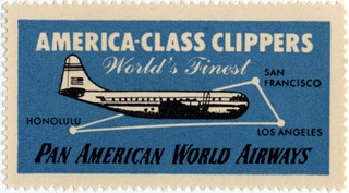 Image: commemorative stamp: Pan American World Airways, Boeing 377 Stratocruiser