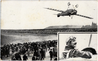 Image: postcard: early aviation, Adolphe Pégoud