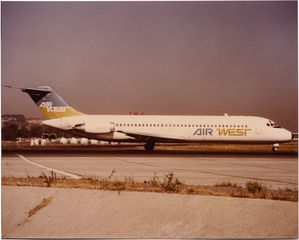 Image: photograph: Air West, Douglas DC-9-30