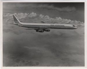 Image: photograph: Trans International Airlines, Douglas DC-8-60