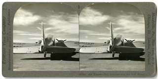 Image: stereoscopic slide: Keystone View Company, United Air Lines