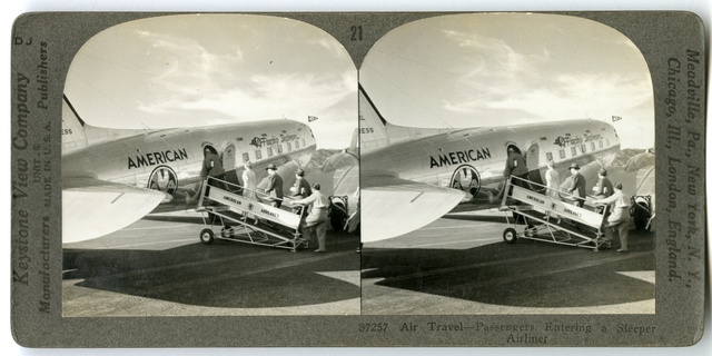 Stereoscopic slide: Keystone View Company, American Airlines