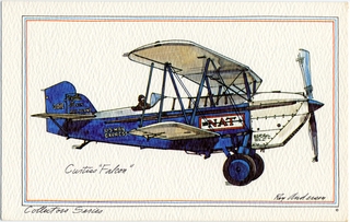 Image: postcard: United Air Lines, Curtiss