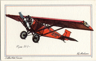 Image: postcard: Pacific Transport Air Mail, Ryan M-1