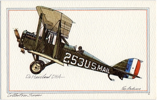 Image: postcard: United Air Lines, de Havilland DH-4
