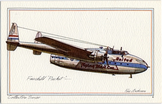 Image: postcard: United Air Lines, Fairchild