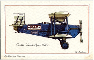 Image: postcard: National Air Transport, Curtiss Carrier Pigeon